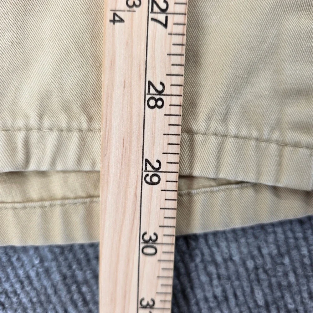 Vintage Coca-Cola Khaki Pleated Chinos Mens 36x29 Relaxed Straight Tan Pants USA